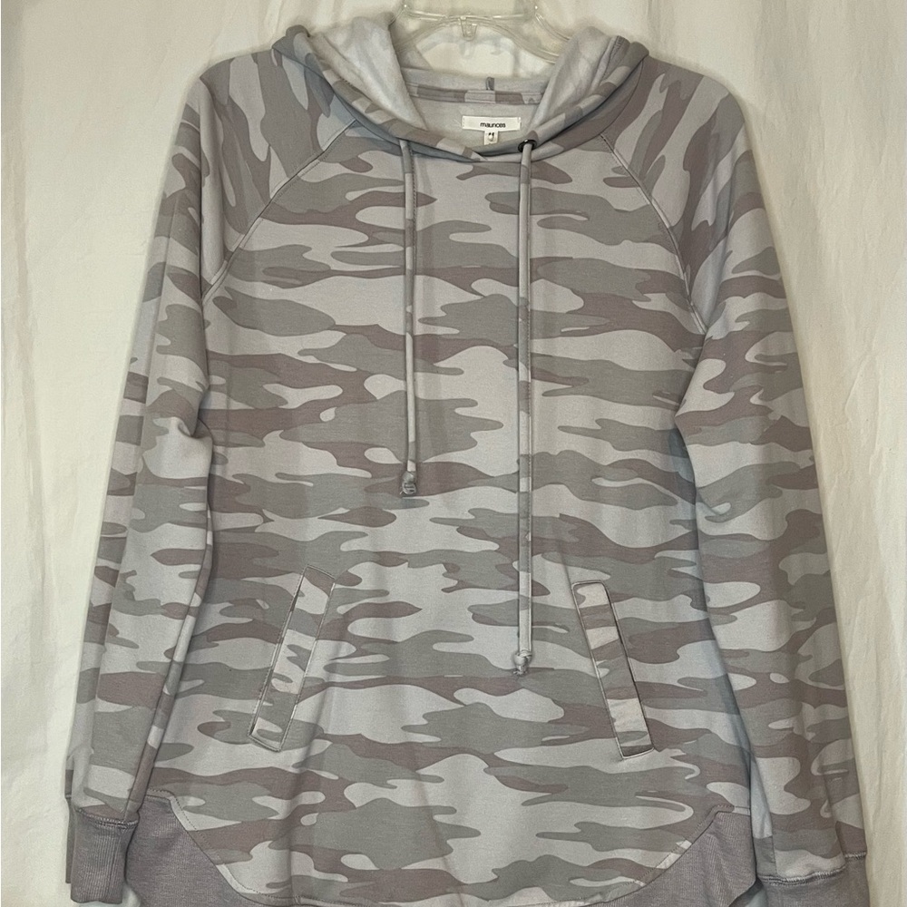 Maurices Gray Camouflage Hoodie